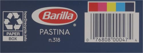 Barilla Pastina Pasta, 12 oz. Box - Non-GMO, Made with Durum Wheat Semolina - Kosher Certified