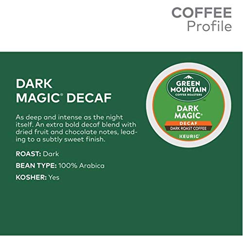 Green Mountain Coffee Roasters Dark Magic DECAF K-Cups, Extra Bold, 24 Count (Pack of 4)