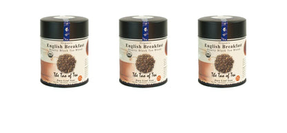 The Tao of Tea, English Breakfast Black Tea, Loose Leaf, 3.5-Ounce Tins (Pack of 3)