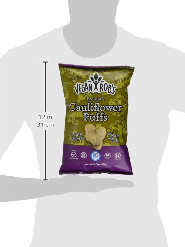 Veganrobs Puffs Cauliflower Probiotic 3.5 Oz