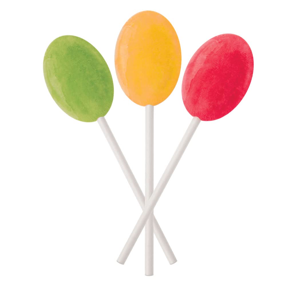 Dr. Johns Sugar Free Lollipops, Healthy Digestive Candy, Keto Friendly, Strawberry Peach & Apple, 14 Count, 3.85 OZ