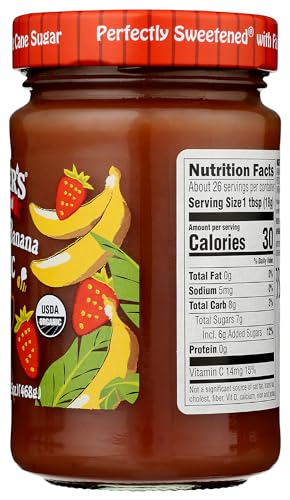 CROFTERS Organic Strawberry Banana Fruit Spread, 16.5 OZ