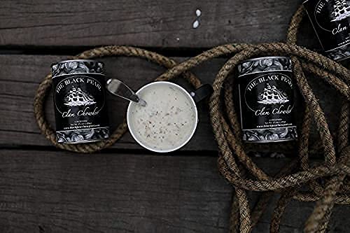 The Black Pearl Clam Chowder New England Famous Condensed Soup, 15 Ounce (3 Cans)