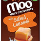 Moo Chocolates Organic Dark Chocolate Mini Bars With Salted Caramel 0.7Oz, 28 Ct (Pack Of 2) | Usda Organic, Non-Gmo | 100 Calor