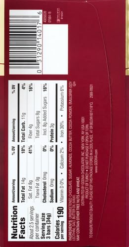Godiva Chocolatier Dark Chocolate Mini Bars - Roasted Almond - 3.1oz - Pack of 1 - Chocolate