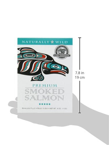 Alaska Smokehouse Premium Smoked Salmon Gift Box - 4 Ounce Pack, Gourmet Seafood Delight