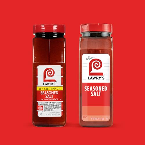 Lawrys 25% Less Sodium Seasoned Salt, 36.5 oz