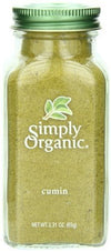 Simply Organic Ssnng Cumin Org Bttl, 2.31 Oz, Pk- 3