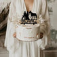 keonsatrz Horse Wedding Cake Topper, Farmer & Cowboy/Cowgirl Theme, Acrylic, 5.9W x 6.7H, Earth Tones
