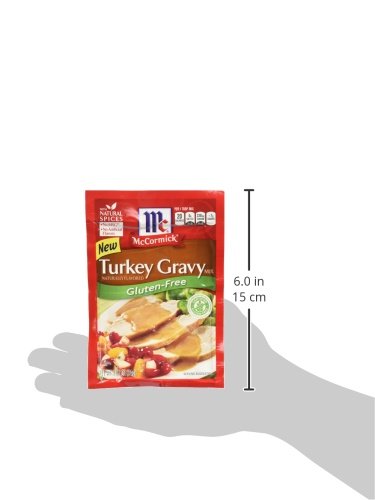 Mccormick Turkey Gravy Mix, Gluten Free, 0.88 Oz (Pack Of 6)