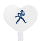 GRAPHICS & MORE Cupcake Picks Set of 6, Heart Decoration, Acrylic, Washburn University