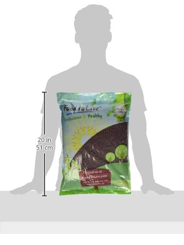 Food to Live - Adzuki Beans, 10 Pounds Whole Dried Azuki Beans (Red Mung Beans), Raw, Vegan, Kosher, Sproutable, Bulk. Perfect f