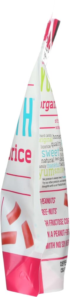 Yumearth Organic Gluten-Free Licorice Strawberry 5 Oz. Bag (Pack Of 2)