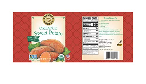 Farmer'S Market Organic Sweet Potato Puree, 15-Ounce Cans (Pack Of 12)
