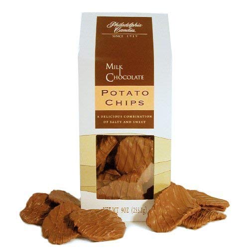 Philadelphia Candies Kettle Cooked Potato Chips, Milk Chocolate Covered, 9 Ounce Gift Bag