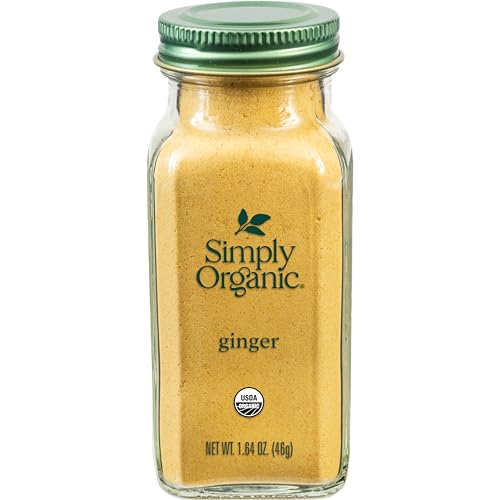 Simply Organic Ground Ginger Root, 1.64 Ounce, Non Eto, Non Irradiated, Non Gmo, Complements Both Sweet & Savory Dishes