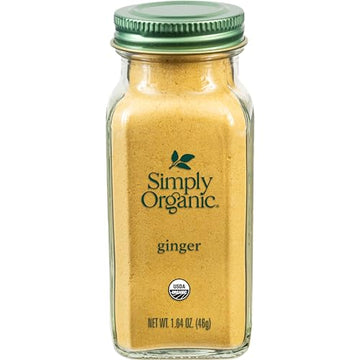 Simply Organic Ground Ginger Root, 1.64 Ounce, Non Eto, Non Irradiated, Non Gmo, Complements Both Sweet & Savory Dishes