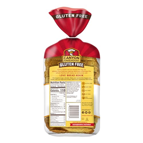 Canyon Bakehouse Heritage Honey White Bread, Gluten-Free , 24 oz (Frozen)