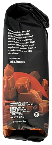 Peet'S Coffee, Caramel Brulee Flavored Ground Coffee, 10 Ounce