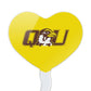 GRAPHICS & MORE Cupcake Picks Set of 6 - Acrylic Heart Toppers - Quincy University