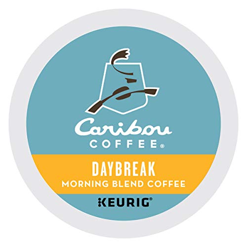 Caribou  Daybreak Morning Blend  Single-Serve Keurig K-Cup Pods  Light Roast Coffee  96 Count (4 Boxes of 24 Pods)