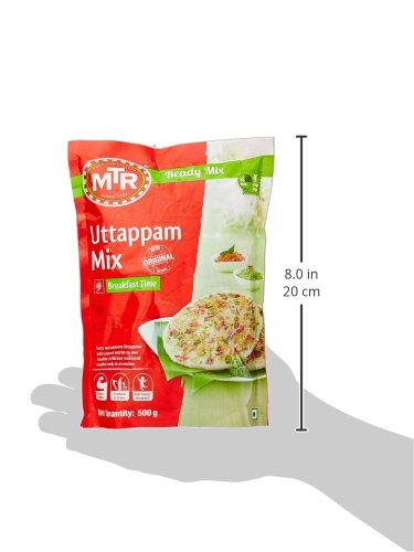 Mtr Uttappam Mix - Breakfast Mix | Quick Breakfast | Instant Ready To Cook Mix | Ready-To-Make South-Indian Breakfast | 500G