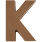 Philadelphia Candies Solid Milk Chocolate Alphabet Letter K, 1.75 Ounce Novelty Gift