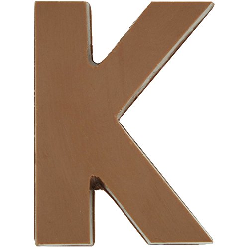 Philadelphia Candies Solid Milk Chocolate Alphabet Letter K, 1.75 Ounce Novelty Gift