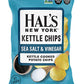Hal'S New York Kettle Cooked Gluten Free Sea Salt & Vinegar Flavored Potato Chip Crisps, 2 Oz (Pack Of 24)