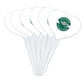 GRAPHICS & MORE Cupcake Picks Set of 6, Acrylic, Babson College Heart Design, One Size