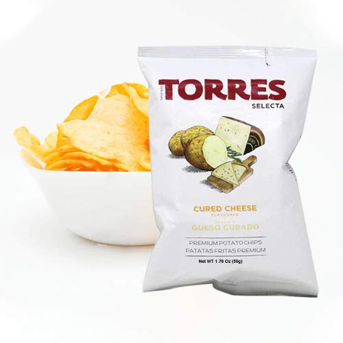 GiftWorld Torres Premium Potato Chips 3 Pack - Manchego, Black Truffle, Iberico Ham - 1.41 oz Each