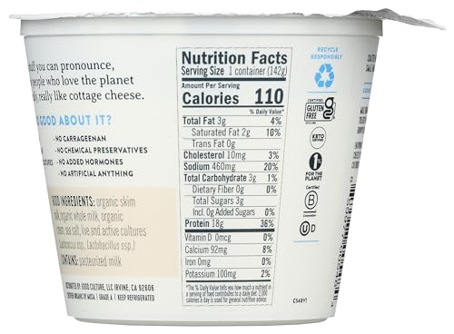 Good Culture Organic 2% Low Fat Classic Cottage Cheese, 5 Oz