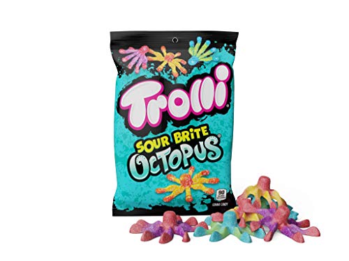 Trolli Brite Octopus Gummy Candy, 4.25 Ounce (Pack Of 12)