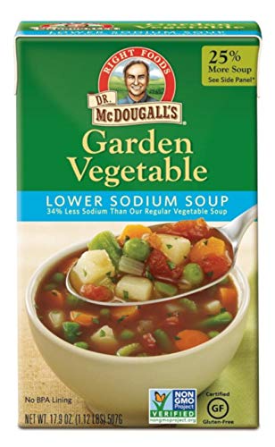 Dr. McDougall's Organic Lower Sodium Garden Vegetable Soup, 17.6 Ounce, 6 Count