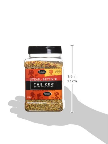 The Keg Steakhouse Steak Seasoning Gluten Free No MSG Added - 1.1kg | 38.8oz {Imported from Canada}