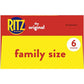 RITZ Original Crackers, Snacks for Kids and Adults, Bulk Lunch Snacks, Family Size, 6 - 20.5 oz Boxes
