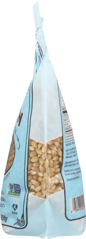 Bobs Red Mill Resealable Whole White Popcorn, 30 Ounce (Pack of 2)
