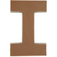 Philadelphia Candies Solid Milk Chocolate Alphabet Letter I, 1.75 Ounce Novelty Gift