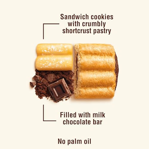 Mulino Bianco Nascondini 11.64oz (330g) - Authentic Italian Biscuits with Hidden Chocolate Cream Filling - Perfect Snack or Coffee Companion - Made with Natural Ingredients and No Palm Oil