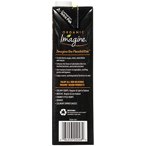 Imagine Organic Vegetable Broth 32 oz (Pack of 6)
