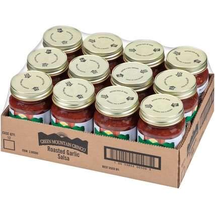 Green Mountain Gringo Fire Roasted Garlic Salsa, 16 Ounce - 12 Per Case