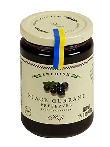 Hafi Black Currant Preserves 14.1 OZ Imported from Sweden