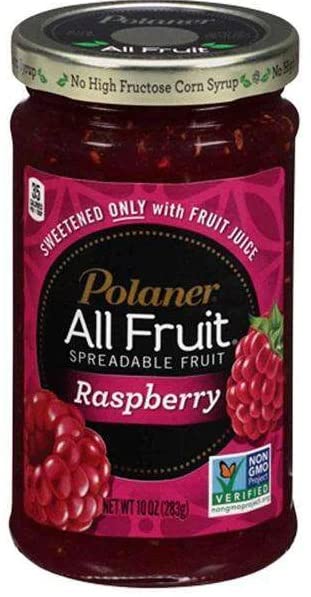 Polaner All Fruit Spreadable Fruit, Strawberry, Raspberry, And Blueberry, 10 Ounce (Pack Of 3) - With Make Your Day Spreader Or Two Sporks