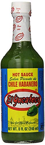 El Yucateco Salsa Picante De Chile Habanero Green 8Oz Hot Sauce - 2 Pak