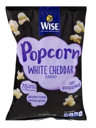 Wise Foods Air Popped White Cheddar Popcorn 6.5 oz. Bag (4 Bags)