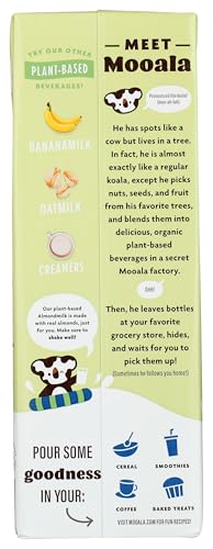 Mooala Brands Plant Based Beverage, Unsweetened Original Almondmilk (6 Pack) | Organic Plant Based Beverage | Dairy Free, Gluten Free, Organic, Kosher |