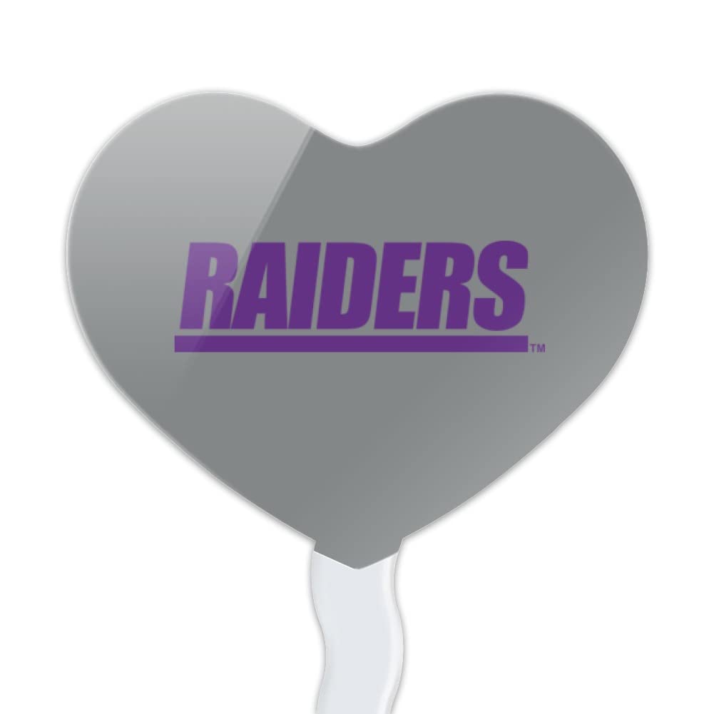 GRAPHICS & MORE Cupcake Picks Set of 6, Acrylic, University of Mount Union Heart Decoration, One Size, Model CUPCAKE.HEART.CLCMUC.Z007792