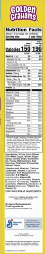 Golden Grahams Breakfast Cereal, Graham  Er Taste, Made With Whole Grain, Family Size, 18.9 Oz