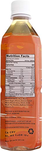 LITTLE JASMINE White Peach Black Tea  16.9 Fl Oz (Pack of 12)