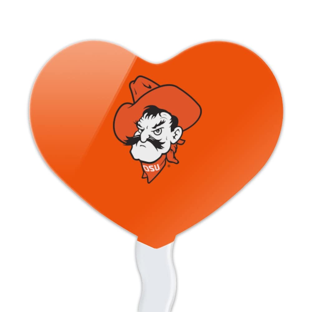 GRAPHICS & MORE Cupcake Picks Set of 6, Heart Design, Acrylic, One Size, Oklahoma State University